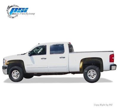 OE Style Fender Flares Fits Silverado 1500 07-13 2500HD 3500HD 07-14 ; Paintable - Image 1 of 4