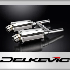 Kawasaki W800 1999-2021 Slip On 9" Oval Stainless Exhaust Muffler Kit - Picture 1 of 5