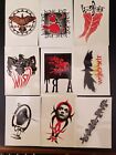 1996 THE CROW: CITY OF ANGELS COMPLETE 9 TATTOO INSERTS KITCHEN SINK PRESS 