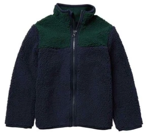 Joe Fresh Kids SIZE:4T Faux Shearling Pull-Over Jacket Color:BLUE/GREEN - Picture 1 of 1