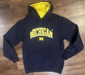 Michigan Wolverines Pullover Herren M blau gelb Pulli Hoodie Sweatshirt - Bild 1 von 4