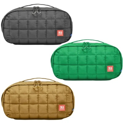 Funda acolchada mediana para consola Nintendo Switch 2 verde/negro/beige Foto 1 de 4