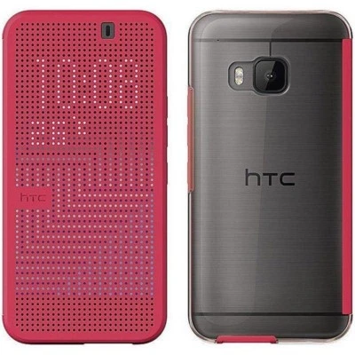 HTC CUSTODIA DOT VIEW ICE PREMIUM ORIGINALE ONE M9 ROSA FUCSIA COVER HC-M232 - Immagine 1 di 2