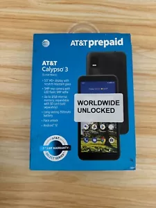 UNLOCKED -AT&T U328AA Calypso 3 5.5" 32GB Black LTE Prepaid Smartphone - Picture 1 of 3