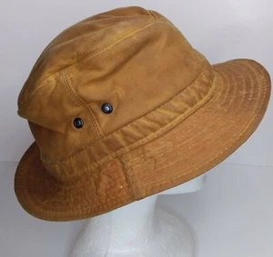 Vintage 90s MIZEN HEAD Bucket Hat Festival Worn Brown EXL 7 5/8 (Ireland Made)  - Picture 1 of 6