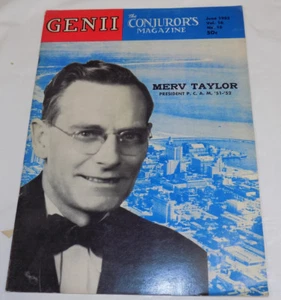 June 1952 GENII Magazine / MAGIC / Magician / MERV TAYLOR, P.C.A.M., Cover - Picture 1 of 1