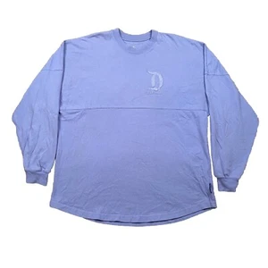 Disney Disneyland Resort Spirit Jersey T-Shirt Womens M Blue Periwinkle Sparkle - Picture 1 of 15