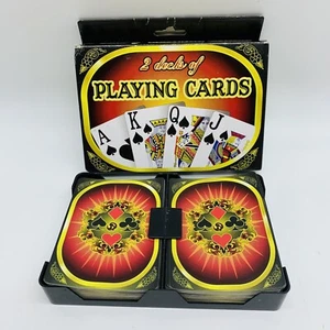 Set of Playing Cards 2 Decks Boxed Greenbrier International - Picture 1 of 4