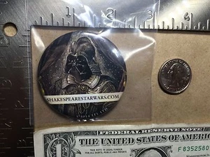 Shakespeare Star Wars Darth Vader Button Ian Doescher NYCC - Picture 1 of 7