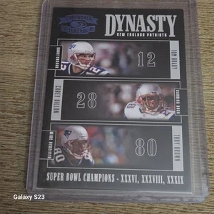 #78/100 2005 Throwback Threads Dynasty Tom Brady Corey Dillon Troy Brown D-6 - Picture 1 of 2