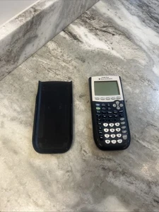 Texas Instruments TI-84 Plus graphischer Taschenrechner mit Deckel - Schwarz getestet - Bild 1 von 9