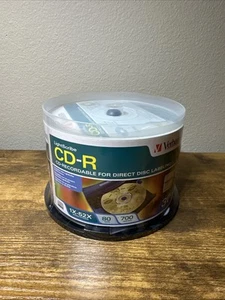 Verbatim Light Scribe CD-R Direct Disc Labeling 1X-52X Speed 700 MB/80 Min READ - Afbeelding 1 van 14
