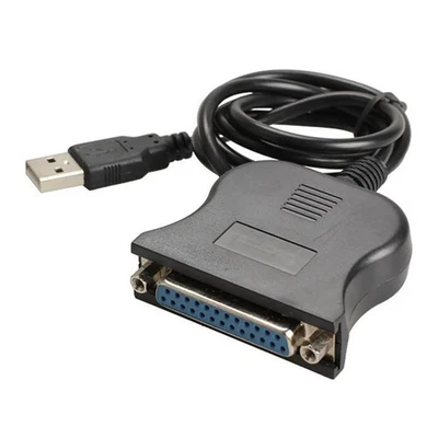 USB to 25 Pinhole Parallel Cable DB25 Interface IEEE 1284 Printer USB2.07385 - Image 1 of 4