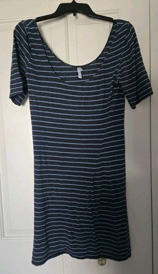 Camisa túnica manga corta a rayas Xhilaration talla pequeña para mujer Foto 1 de 4