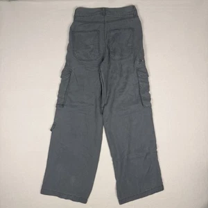 SO Cargo Jeans Womens Gray Tencel Baggy Y2K 90s Trendy Size 3/26 - Picture 1 of 9