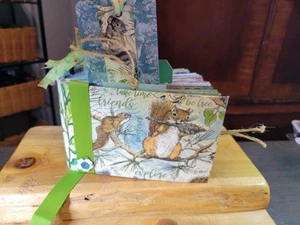 Handmade Medium Forest Themed Junk Journal New DIY OOAK Mixed Media Diary - Picture 1 of 22