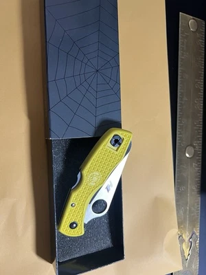 Spyderco Tasman Salt 1/Amarillo FRN/H-1/C106PYL/Descontinuado (2006) raro Foto 1 de 3