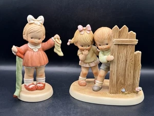 Set Of 2 Vintage Memories From Yesterday Figurines Long & Short Can’t Be Good - Picture 1 of 14