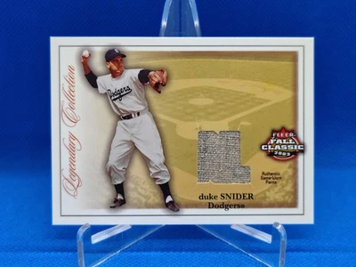Duke Snider 2003 Fleer Fall Classic Legendary Collection Pants Card #LC/DS  - Image 1 of 3