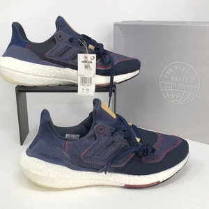 Adidas Men’s Ultraboost 22 Denim Shadow Navy GX9146 Running Shoes - Size 9.5 - Picture 1 of 16