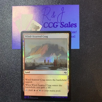 MTG - Foil - Wind-Scarred Crag - Fate Reforged - Near Mint - Image 1 of 2