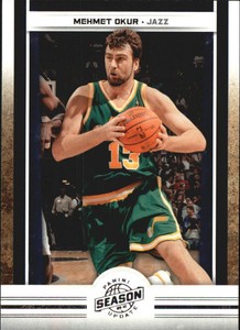 2009-10 Panini Season Update Silver Jazz Basketball Card #126 Mehmet Okur /99