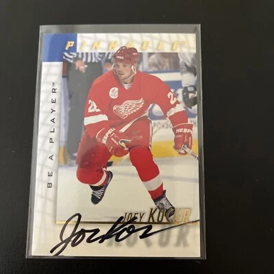1997-98 Pinnacle Be A Player Auto Joe Kocur #153 Auto - Image 1 of 2