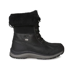 UGG ADIRONDACK III BLACK BLACK WATERPROOF SHEEPSKIN WOMEN'S BOOTS SIZE US 7 NEW - Picture 1 of 6