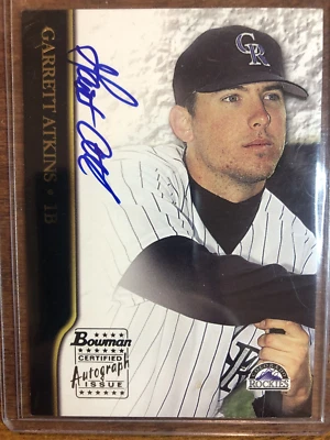 2002 Bowman #BA-GA Garrett Atkins Autographs - Image 1 of 2