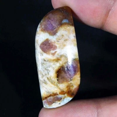 Ruby in Fuchsite 100% Natural Unique 42.40Cts. Fancy Cabochon Loose Gemstone - Image 1 of 3