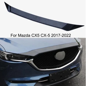 Carbon fiber Front Hood Bonnet Grille Cover Trim For Mazda CX-5 CX5 2017-2023 - Picture 1 of 5