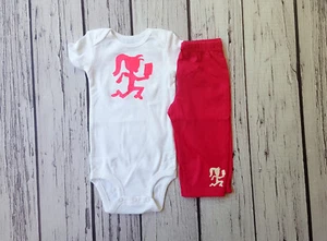 Hatchetgirl Juggalette baby bodysuit and pants set - Custom made to order - Picture 1 of 5