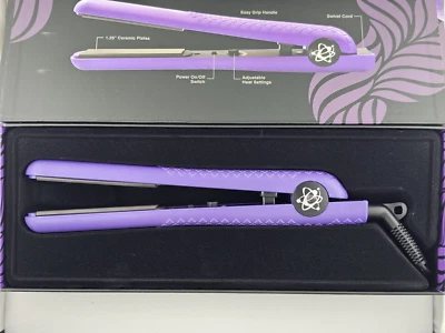 Plancha plana de cerámica de iones negativos Evalectric Deep Purple Pro Classic Styler Foto 1 de 3