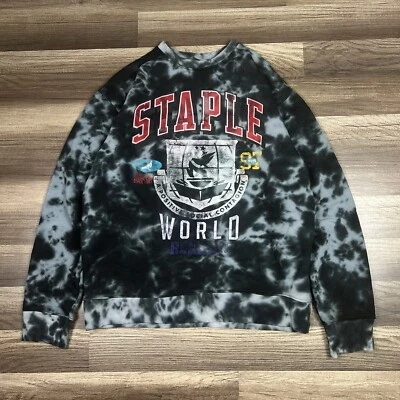 Staple Pigeon Tie Dye Crewneck Sweatshirt Pullover Sz Large - Image 1 of 4