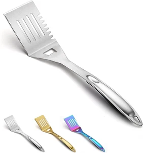 Grill Spatula, Stainless Steel Multifunction Barbecue Turner, Sturdy and Durable - Picture 1 of 7