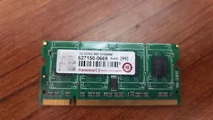 LOT OF 3 PCS. TRANSCEND JM800QSU-1G DDR2 800 SO-DIMM - Picture 1 of 1