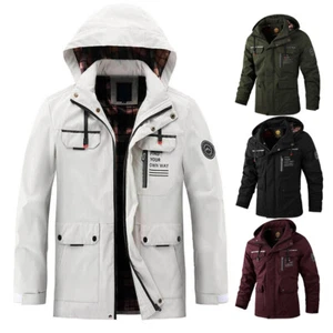 Herren Windbreaker Regenjacke Outdoor Herbst Frühling ÜBERGANGSJACKE Mantel Neu - Bild 1 von 14