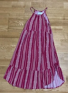Girl's Old Navy Dark Pink Printed Sundress size 6-7 EUC - Picture 1 of 3