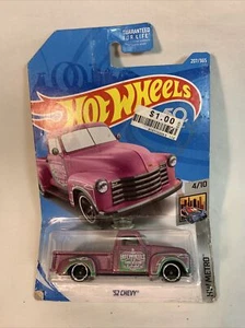 Hot Wheels 52 Chevy Pickup - METALLIC PINK - HW METRO #4/10 207/365 - Picture 1 of 5