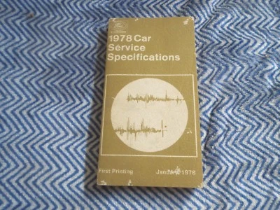 1978 FORD MUSTANG GRANADA FAIRMONT THUNDERBIRD LTD II RANCHERO SERVICE SPEC MANU - Imagem 1 de 3