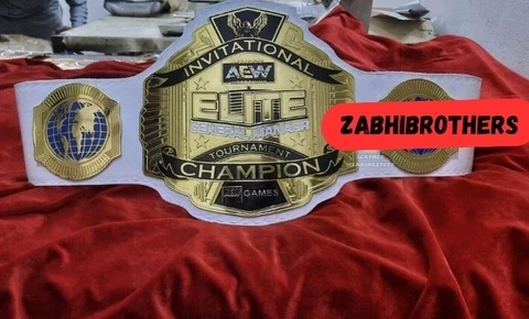 New AEW ELITE General Manager Tournament Championship belt Replica 4mm deep Cover