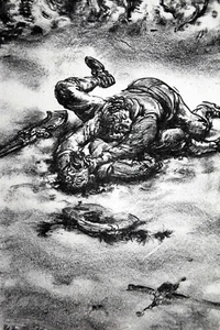 ANDREAS PAUL WEBER "ZWEIKAMPF" Federlithografie 1970 handsigniert - Picture 1 of 4