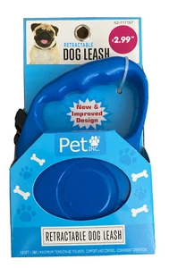 Pet Inc Blue Retractable Dog Leash 16.5 Feet Maximum Tension 40 Lbs New - Picture 1 of 2