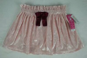 NEW Girls Velour Short Skirt Size 8 Soft Pink Pull On Stretch Party Summer - Picture 1 of 2