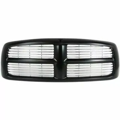 Front Grill Grille Assembly Black Plastic For 2002-2005 Dodge Ram 1500 2500 3500 - Imagem 1 de 4