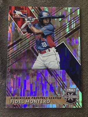 2019 Panini Elite Extra Edition Aspirations Purple Fidel Montero #188 - Image 1 of 3