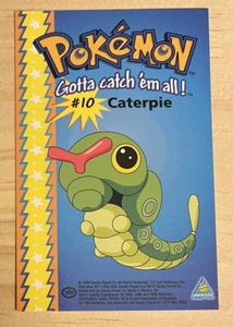 1999 Candy Planet! Kaugummi Pokemon Karte #10 Caterpie Puzzle TV Animation - Bild 1 von 2