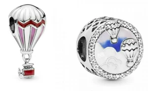 Pandora Charms New Red Hot Air Balloon + Hot Air Balloon Trip Charm in Gift Box - Picture 1 of 6