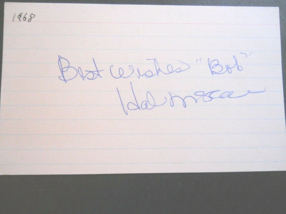 Hal McRae - с автографом 3" X 5" индекс карта - Kansas City Royals - outfield - Изображение 1 из 1