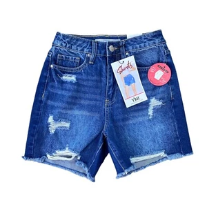 NWT YMI Denim Shorts Size 1/25 Dostressed High Waisted Dream Collection  - Picture 1 of 2